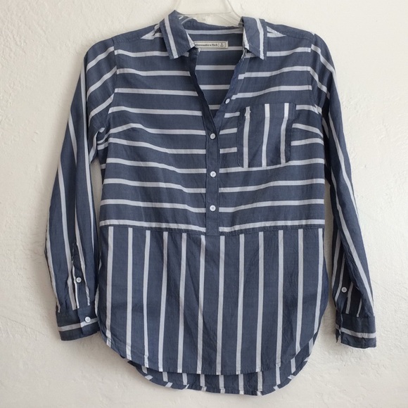 Abercrombie & Fitch soft chambray striped - Picture 6 of 8